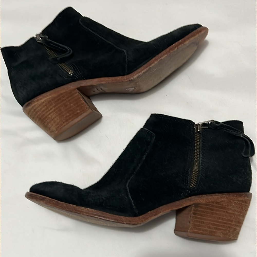 Madewell Black Suede Ankle Boots - Picture 2 of 12